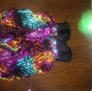 Brand new colorful poofy dress